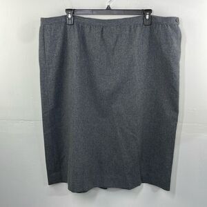 Pendleton Vintage A line Virgin Wool Skirt Gray size 24W plus Size